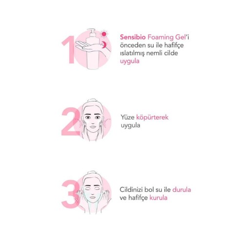 Bioderma Sensibio Foaming Gel Hassas Ciltler İçin Temizleyici Jel 100 ml - 5