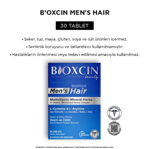 Bioxcin Beauty Men's Hair 30 Tablet - 2