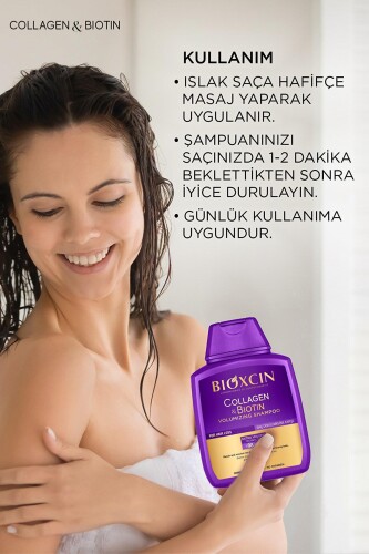 Bioxcin Collagen & Biotin Hacim Şampuanı 300 Ml 2'li Avantaj Paket - 4