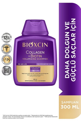 Bioxcin Collagen & Biotin Hacim Şampuanı 300 Ml 2'li Avantaj Paket - 3