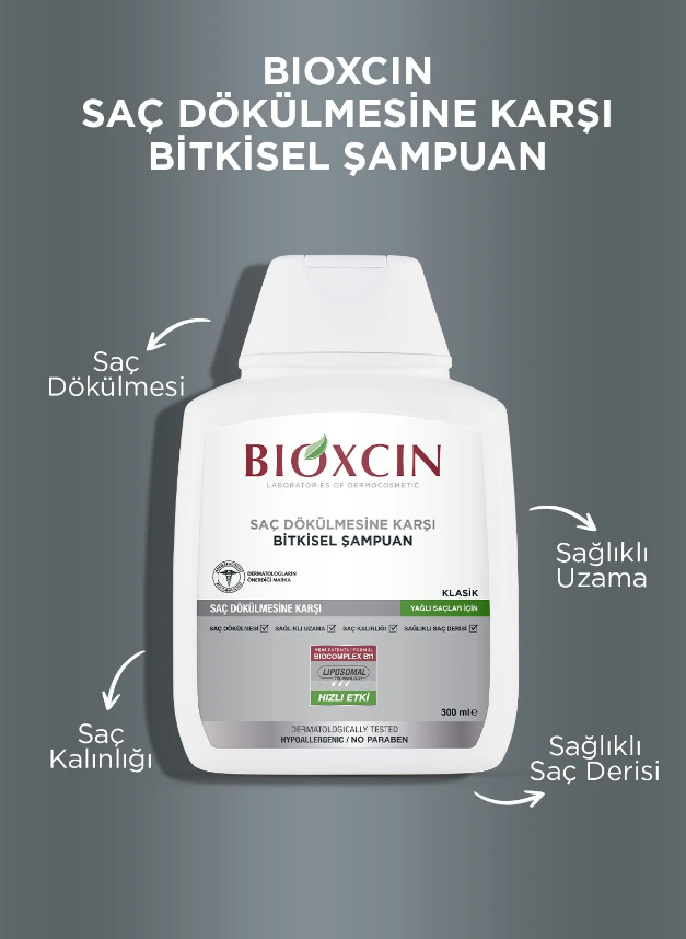 Bioxcin Şampuan Yağlı Saçlar İçin 300 Ml - 3