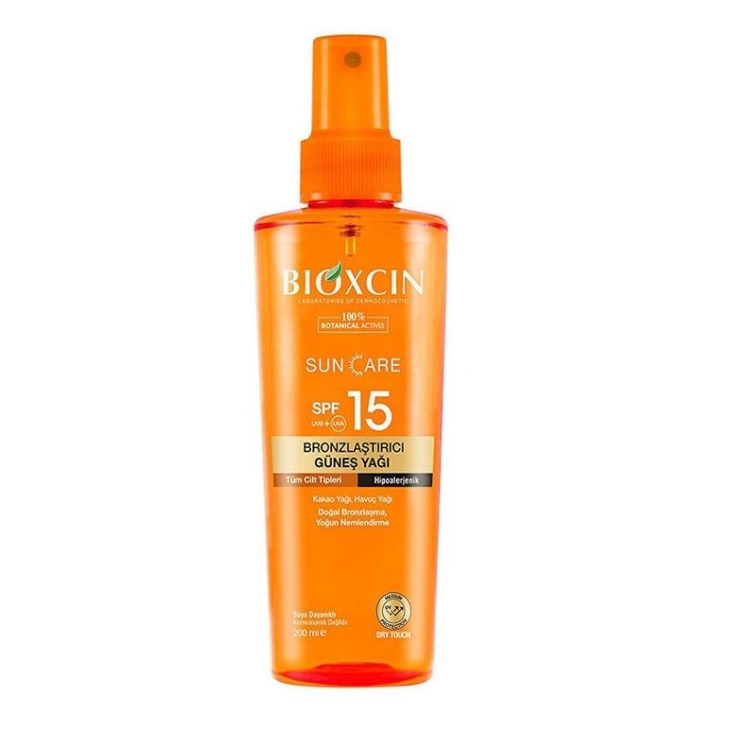 Bioxcin Sun Care Bronzlaştırıcı Güneş Yağı SPF15 200 ml - 1