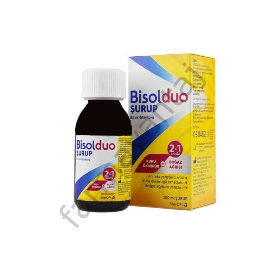 Bisolduo 2'si1 Arada Kuru Öksürük Şurubu 100ml - 1