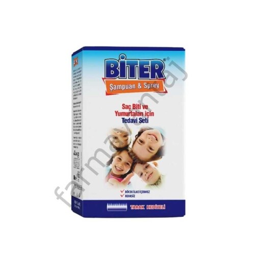 Biter Şampuan & Sprey Saç Biti Ve Yumurtaları İçin Tedavi Seti(Sprey 100ml + Şampuan 150ml) - Dr. Besnim