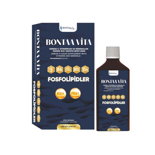 Bontaa Vita Fosfolipidler Omega Multivitamin Sıvı 200ML - Bontaa
