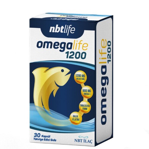 BT Life Omegalife 1200 Omega 3 30 Kapsül - Nbt Life