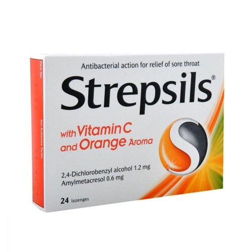 Strepsils C Vitaminli Portakal Aromalı 24 Adet - STREPSİLS