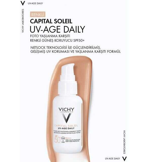 Capital Soleil SPF50+ UV Age Daily Güneş Kremi(Tinted) 40 ml - 3