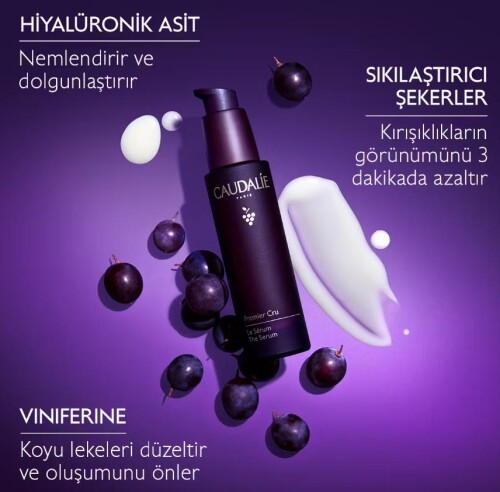 Caudalie Premier Cru Kırışıklık Karşıtı Yaşlanma Karşıtı Vegan Serum 30ml - 4