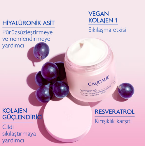 Caudalie Resveratrol-Lift Firming Cashmere Cream Refill 50 Ml - 3