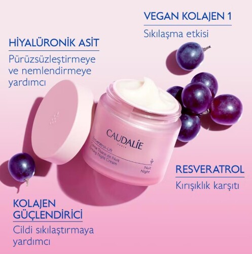 Caudalie Resveratrol Lift Sıkılaştırıcı Gece Bakım Kremi 50 Ml - 5