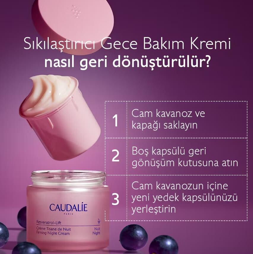 Caudalie Resveratrol Lift Sıkılaştırıcı Gece Bakım Kremi 50 Ml - 6