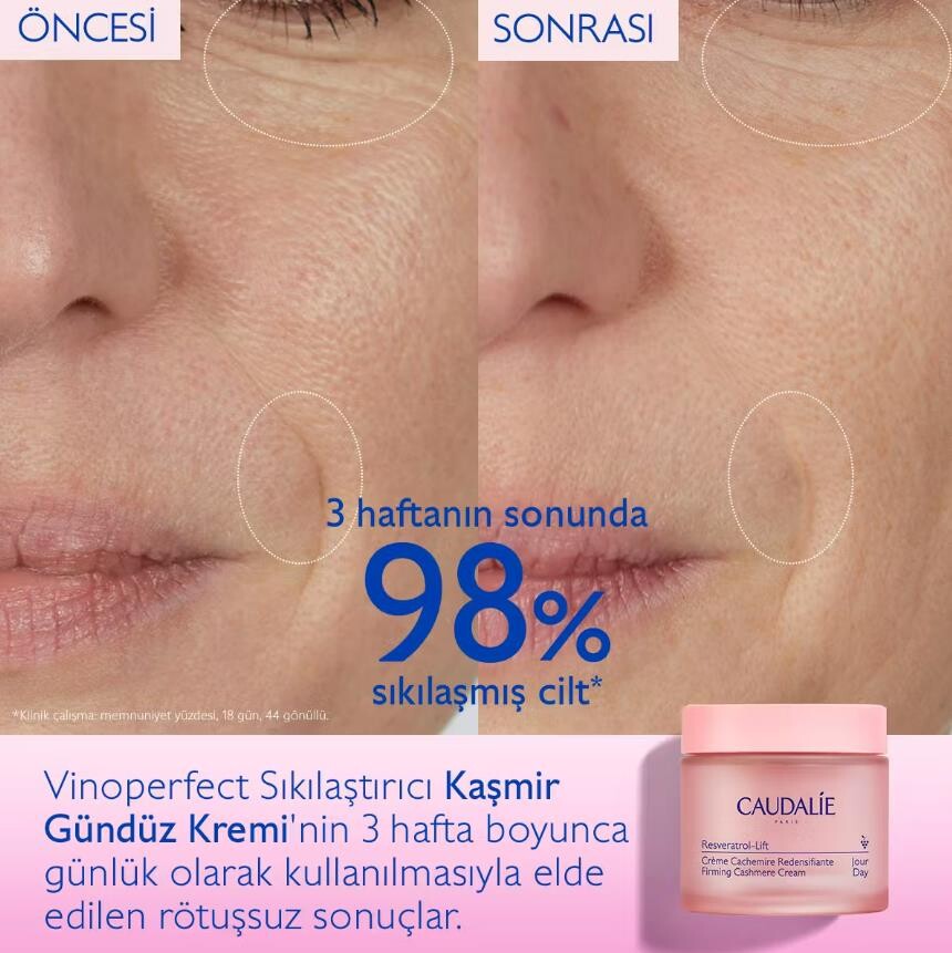 Caudalie Resveratrol Lift Sıkılaştırıcı Kaşmir Krem 50 ml - 2