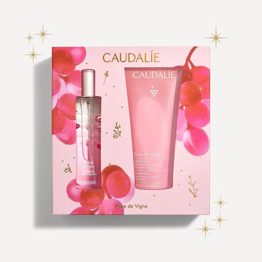Caudalie Rose De Vignes 50 Ml + Shower Gel 200 Ml Yılbaşı Kofre - 1