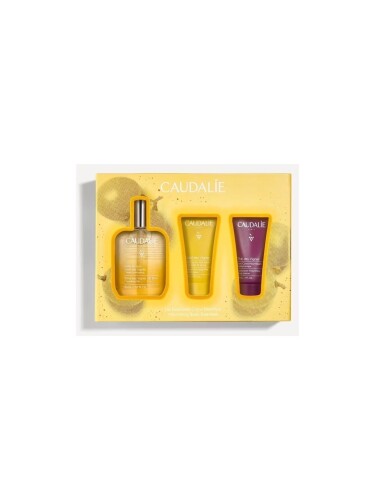 Caudalie Soleil des Vignes Elixir Yağ 50ml + Duş Jeli 30ml + Vücut Losyonu 30ml - Caudalie