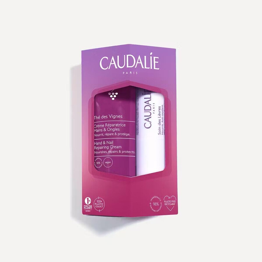 Caudalie The Des Vignes El ve Tırnak Kremi 30 ml + Dudak Kremi 4.5 gr - 1