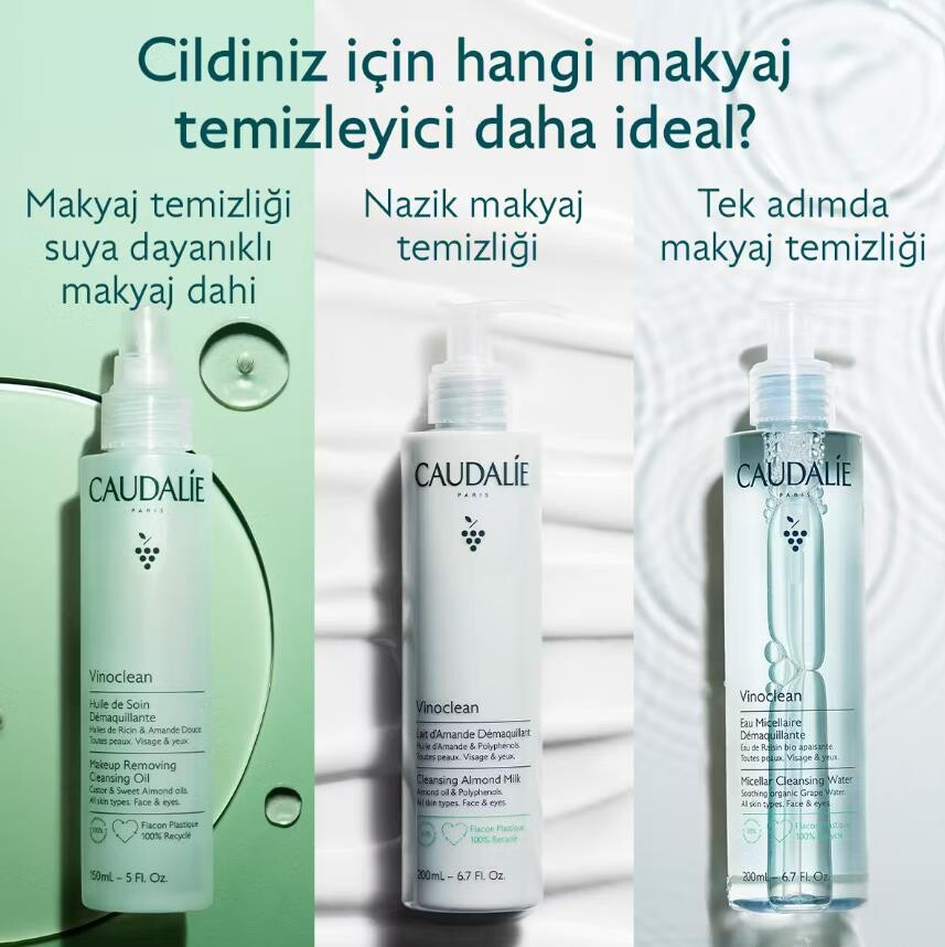 Caudalie Vinoclean Badem Yağlı Organik Makyaj Temizleme Sütü 100 ml - 5