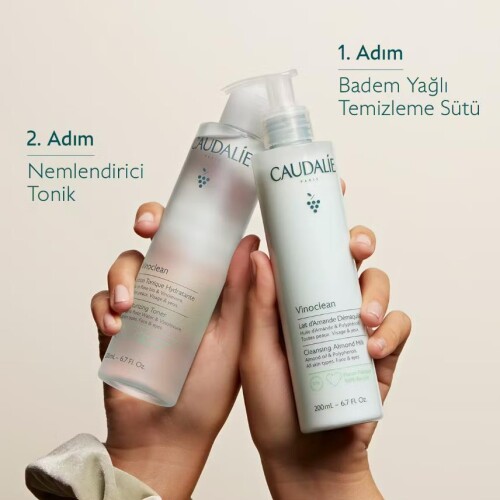 Caudalie Vinoclean Badem Yağlı Organik Makyaj Temizleme Sütü 100 ml - 6