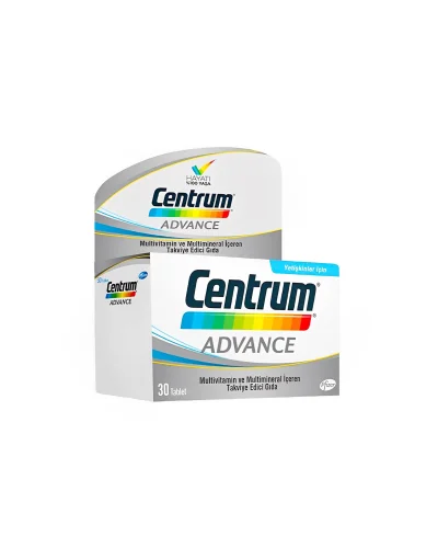 Centrum Advance Multivitamin ve Multimineral İçeren Takviye Edici Gıda 30 Tablet - GSK