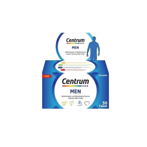 Centrum Men Multivitamin ve Multimineral 30 Tablet - Centrum