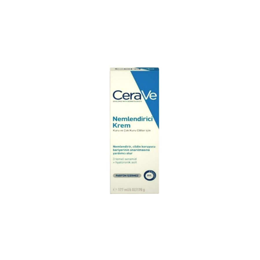 CeraVe Nemlendirici Krem Kuru ve Çok Kuru Cilt İçin 177 ml - 1