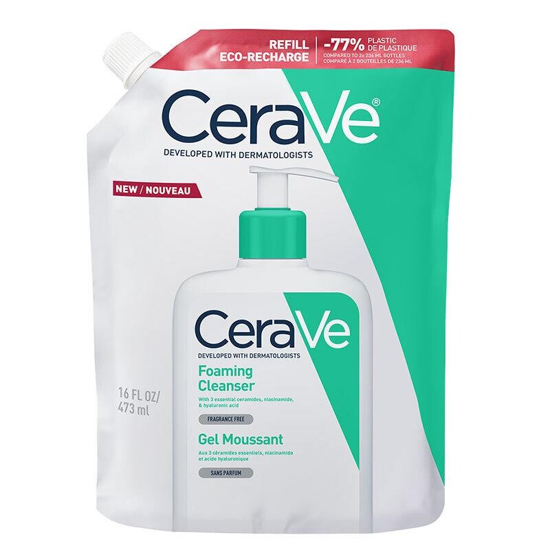 CeraVe Normal Ve Yağlı Ciltler İçin Köpüren Temizleyici 473 ml - Refill - 1