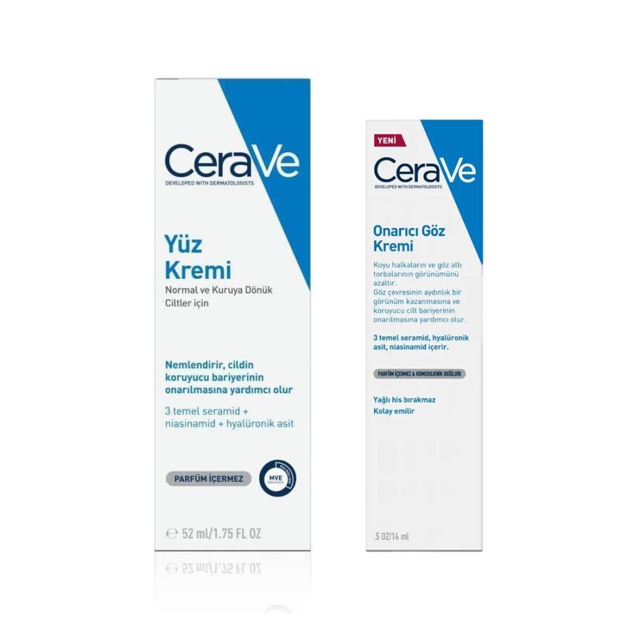 Cerave Onarıcı Göz Kremi 14 Ml Ve Yüz Kremi 52 Ml Set - 1