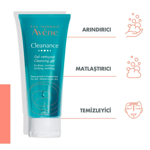 Avene Cleanance Karma ve Yağlı Ciltler İçin Temizleme Jeli 200 ml - 2