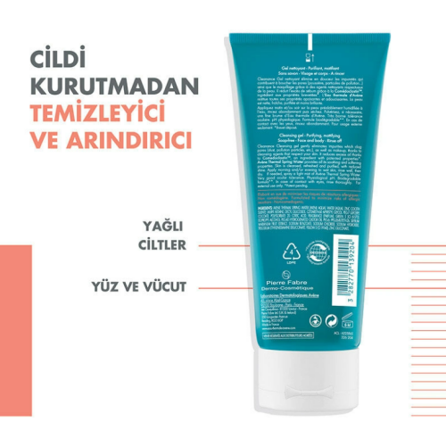 Avene Cleanance Karma ve Yağlı Ciltler İçin Temizleme Jeli 200 ml - 3