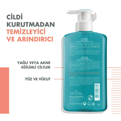 Avene Cleanance Karma ve Yağlı Ciltler İçin Temizleme Jeli 400 ml - 4