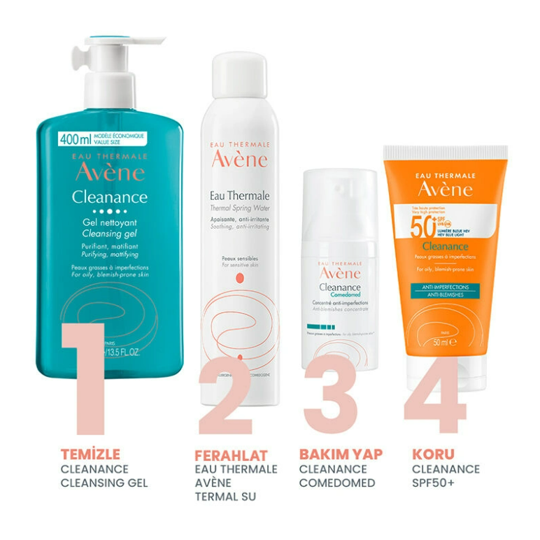 Avene Cleanance Karma ve Yağlı Ciltler İçin Temizleme Jeli 400 ml - 6