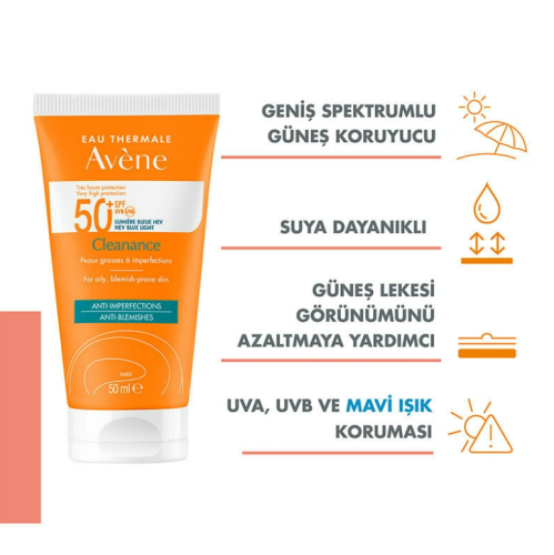 Avene Cleanance Ultra-Light SPF50 Güneş Kremi 50 ml - 3