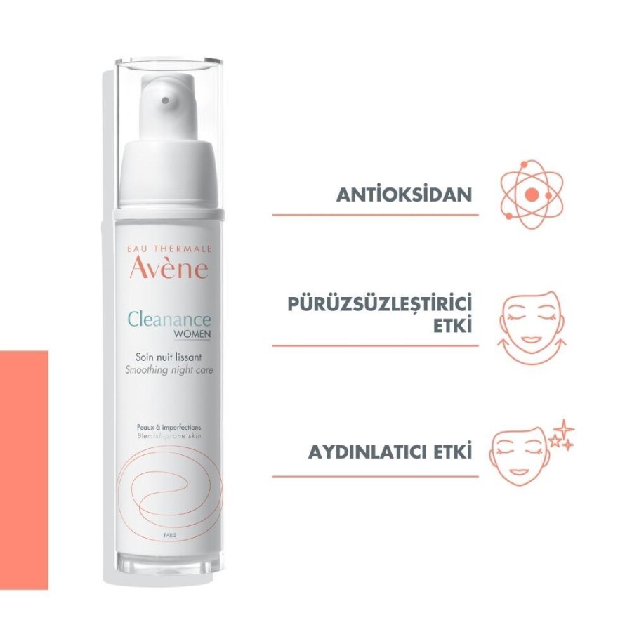 Avene Cleanance Woman Düzensiz Ciltler İçin Gece Bakım Kremi 30 ml - 3