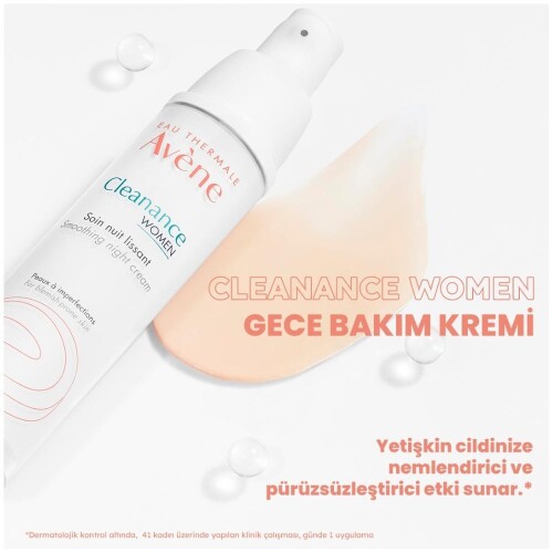 Avene Cleanance Woman Düzensiz Ciltler İçin Gece Bakım Kremi 30 ml - 5