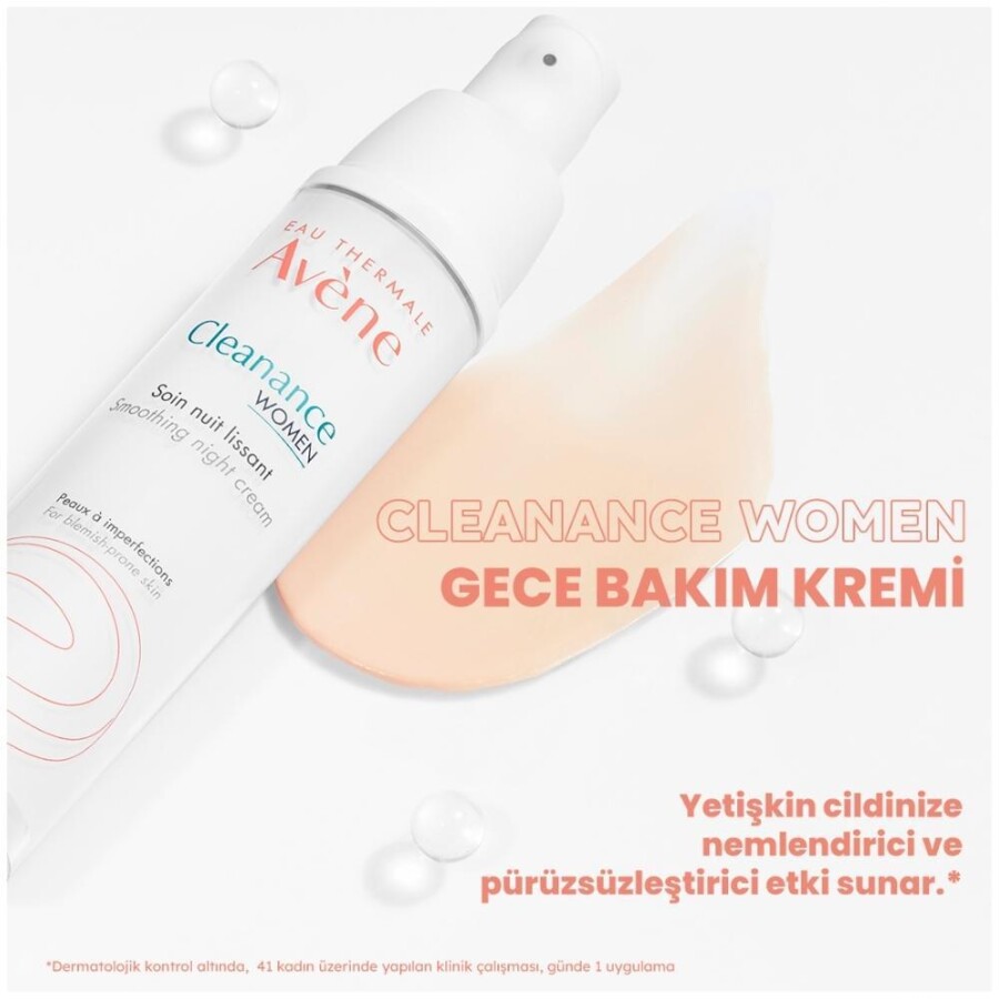 Avene Cleanance Woman Düzensiz Ciltler İçin Gece Bakım Kremi 30 ml - 5