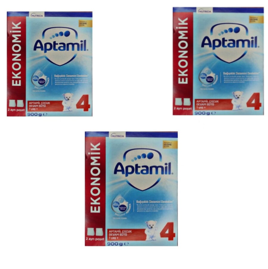 Çocuk Devam Sütü 4 Numara 1 yaş+ 3'lü Paket 900 GR - 1