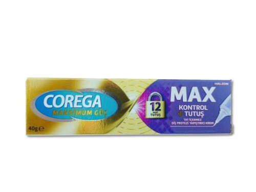 Corega Maksimum Kontrol + Tutuş Yapıştırıcı Krem 40 Gr - Corega