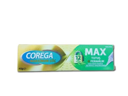 Corega Max Tutuş + Ferahlık 40 gr Protez Diş Yapıştırıcı - Corega
