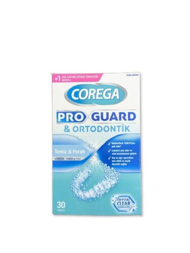 Corega Proguard & Retainer 30'lu Protez Temizleme Tableti - Corega
