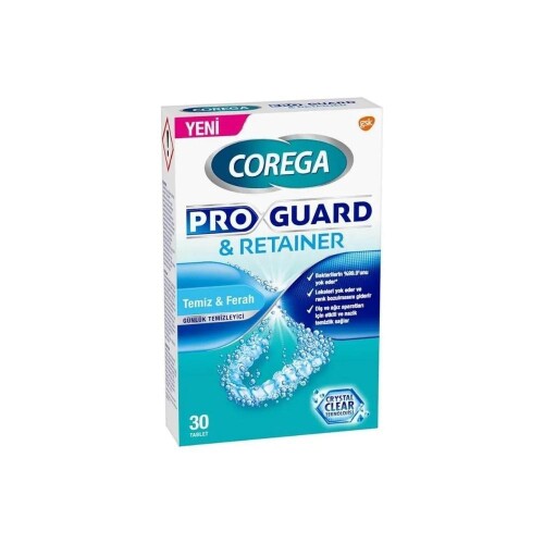 Corega Proguard & Retainer Günlük Temizleyici 30 Tablet - GSK