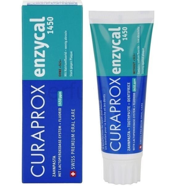 Curaprox Enzycal 1450 Diş Macunu 75ml (1459ppm Florür, RDA:60, 12 Yaş üstü) - 1