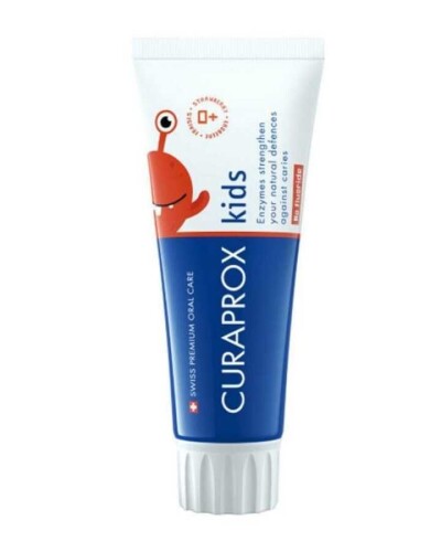 Curaprox Enzycal Kids Flörürsüz Diş Macunu 60 ML Çilekli 