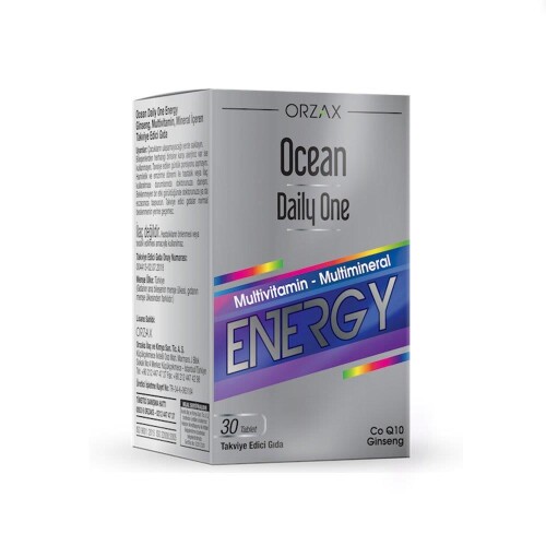 Daily One Energy 30 Tablet - Takviye Edici Gıda - Orzax