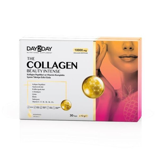 Day2day The Collagen Beauty Intense Ananas Aromalı Kolajen Takviyesi 30 Saşe - DAY2DAY
