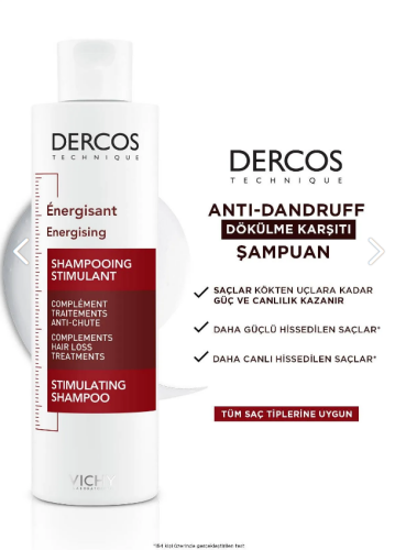 Dercos Energy+ Saç Dökülmesine Karşı Şampuan 200 ml - 2