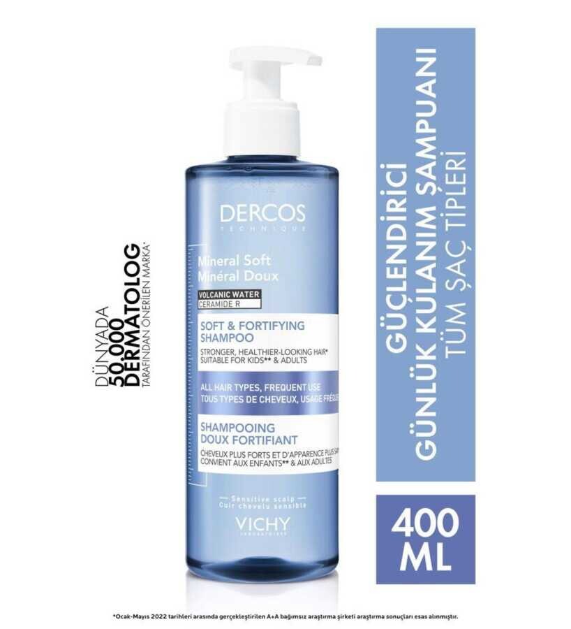 Dercos Mineral Soft Şampuan 400 ml - 2