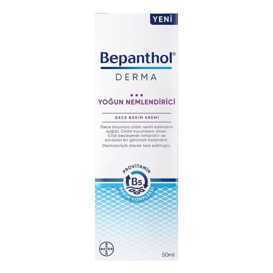 Derma Yoğun Nemlendirici Gece Bakım Kremi 50 ml - 1