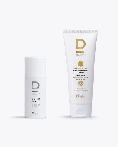 Dermoskin Aha Bha Cream 33ml Pigmentyl Sun Protection Cream Spf50 75 Ml - Dermoskin
