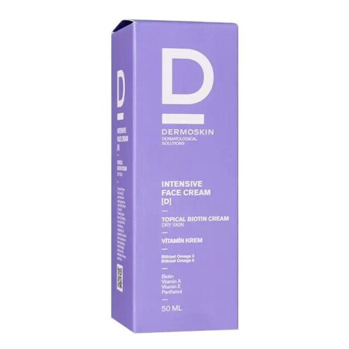 Dermoskin Intensive Face Cream D Topical Biotin Cream (Kuru Ciltler) 50 ml - Dermoskin