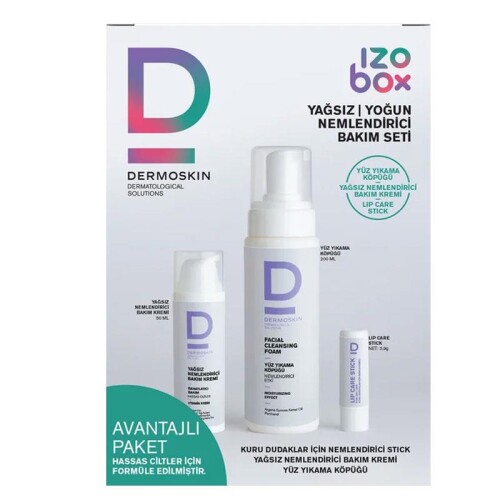 Dermoskin Izobox Yağsız Yoğun Nemlendirme Bakım Seti - Dermoskin